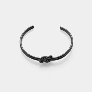 Bracciale nodo infinito grande rigido in acciaio