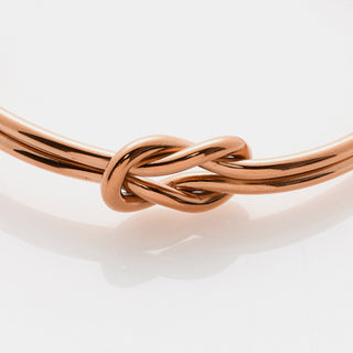 Bracciale nodo infinito grande rigido in acciaio