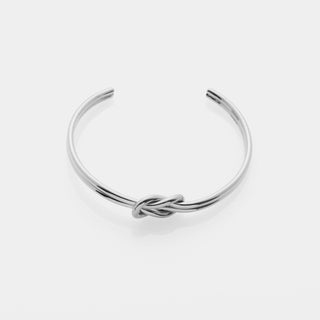 Bracciale nodo infinito grande rigido in acciaio