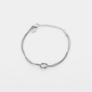 BRLG-RH: Bracciale Infinito Morbido in Acciaio lunghezza 16 cm + 4 allungo