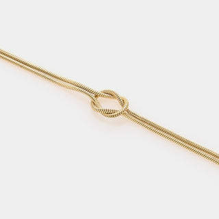 Bracciale nodo infinito morbido in acciaio