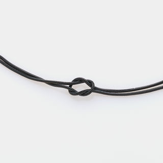Collana nodo infinito morbido in acciaio