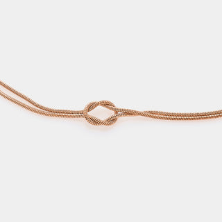 Collana nodo infinito morbido in acciaio