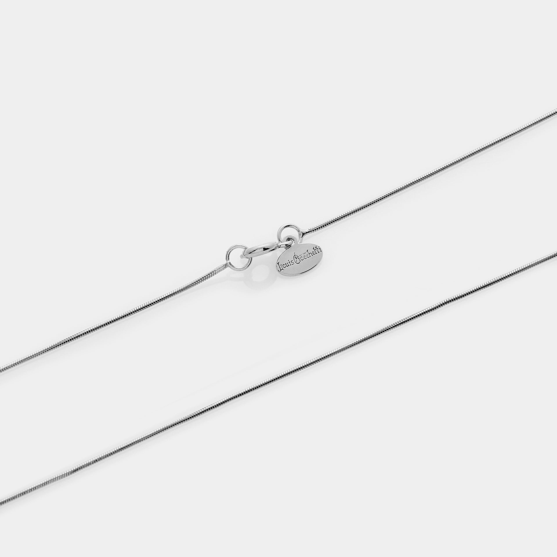 Catenina maglia CODA DI TOPO in argento rodiato Catenina maglia CODA DI TOPO in argento rodiato