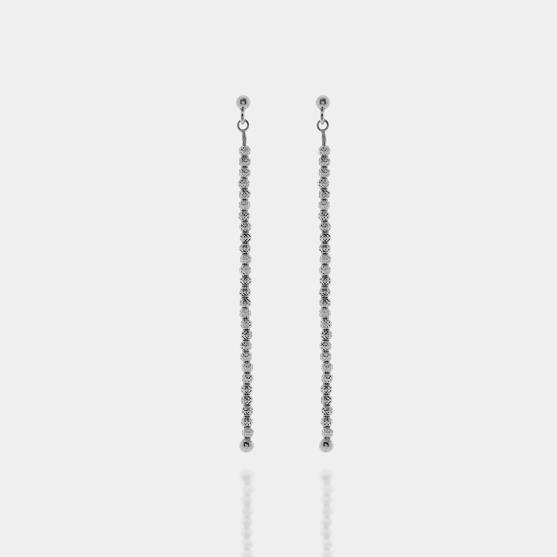 Orecchini moderni in ambra naturale e argento Sterling 925 rodiato Orecchini moderni in ambra naturale e argento Sterling 925 rodiato