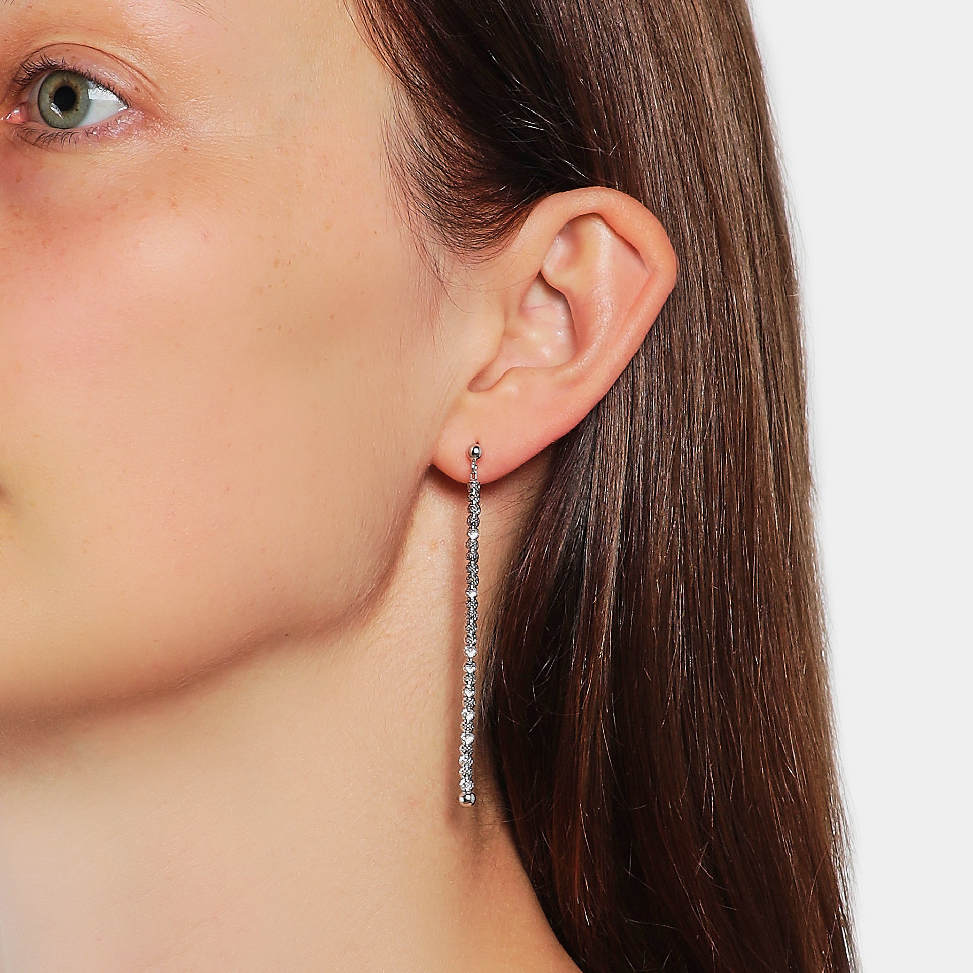 Orecchini con elementi fantasia in Argento ed Agata Blu - Della Rovere Orecchini con elementi fantasia in Argento ed Agata Blu - Della Rovere
